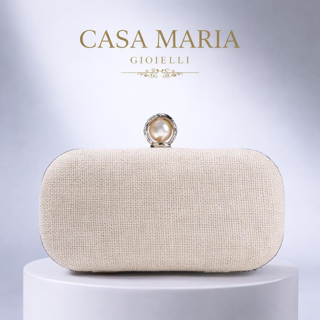 Borsa Incanto Clutch | Embroidered Evening Clutch | Casa Maria Gioielli