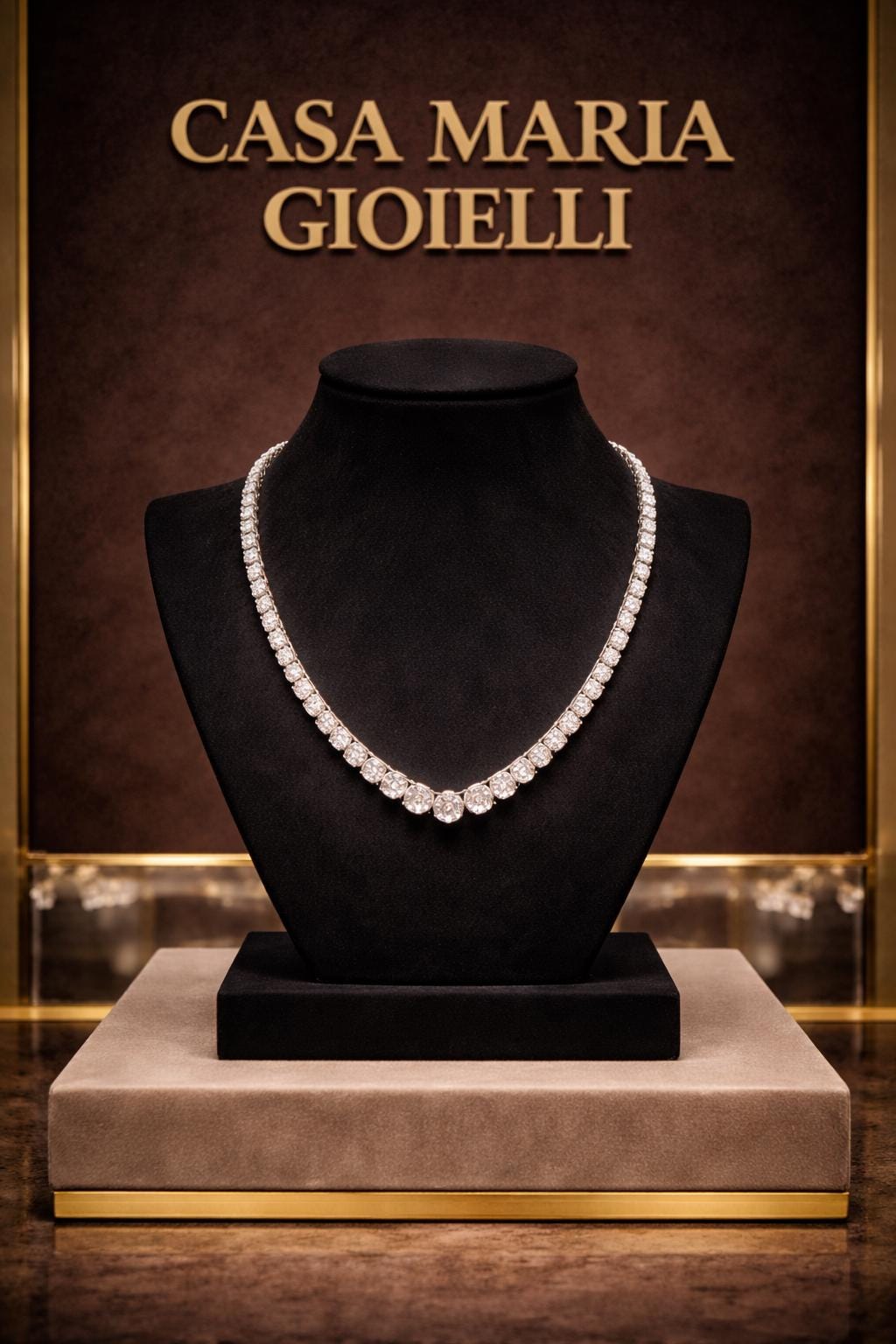 Lab-Grown Diamond Necklace | 925 Sterling Silver, Modern Elegance