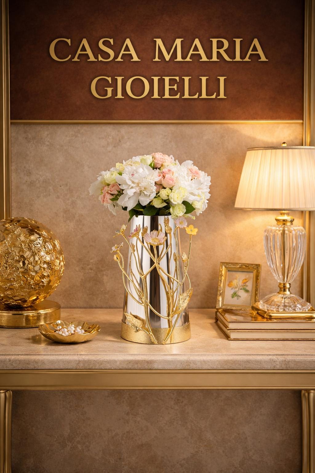 Vaso “Fiori Segreti” Vase | Sculptural Vessel | Organic Movement | Casa Maria Gioielli