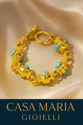 Bracciale Boho Dorato Bracelet - 18k Gold Plated Alloy Bracelet - Casa Maria Gioielli