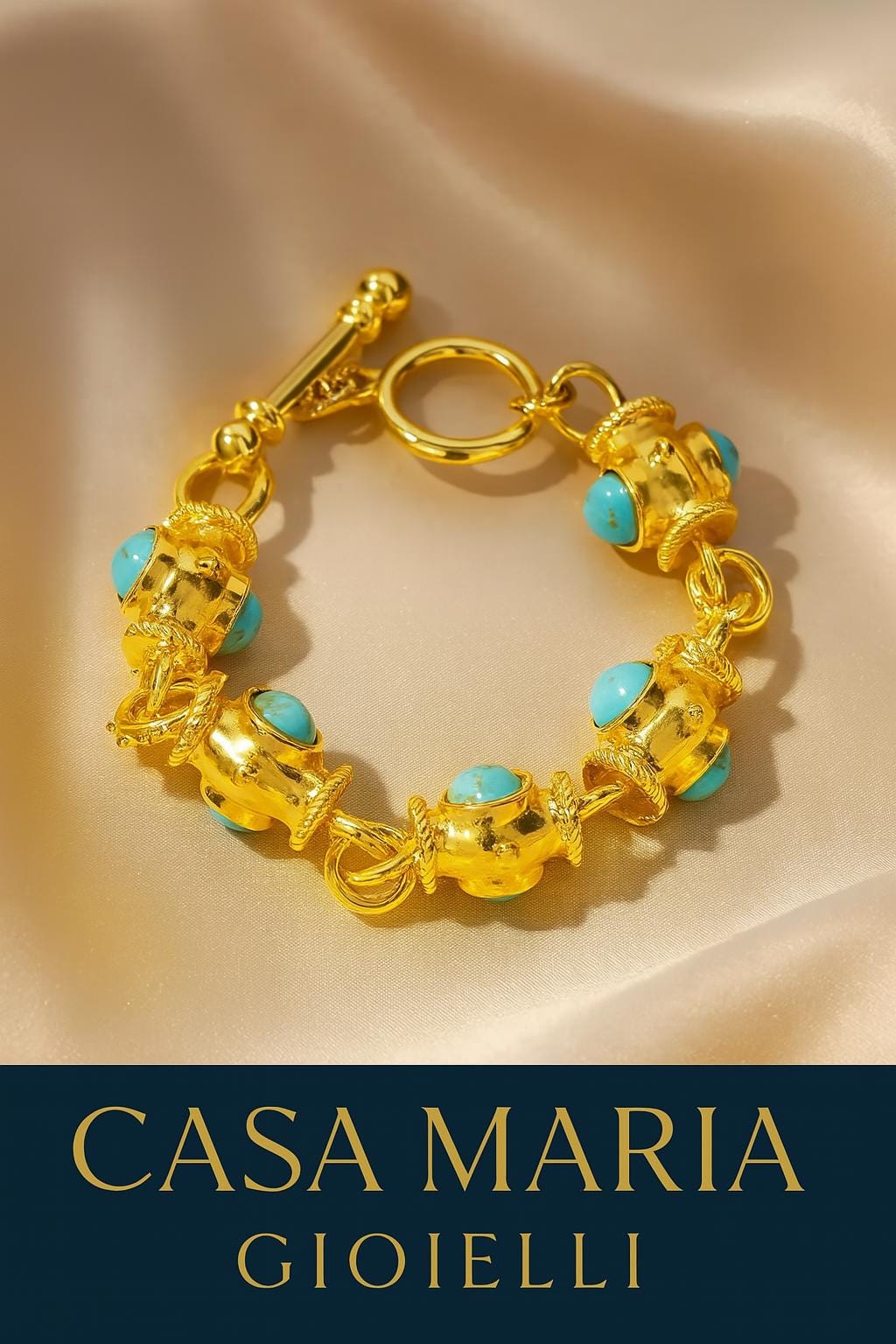 Bracciale Boho Dorato Bracelet - 18k Gold Plated Alloy Bracelet - Casa Maria Gioielli