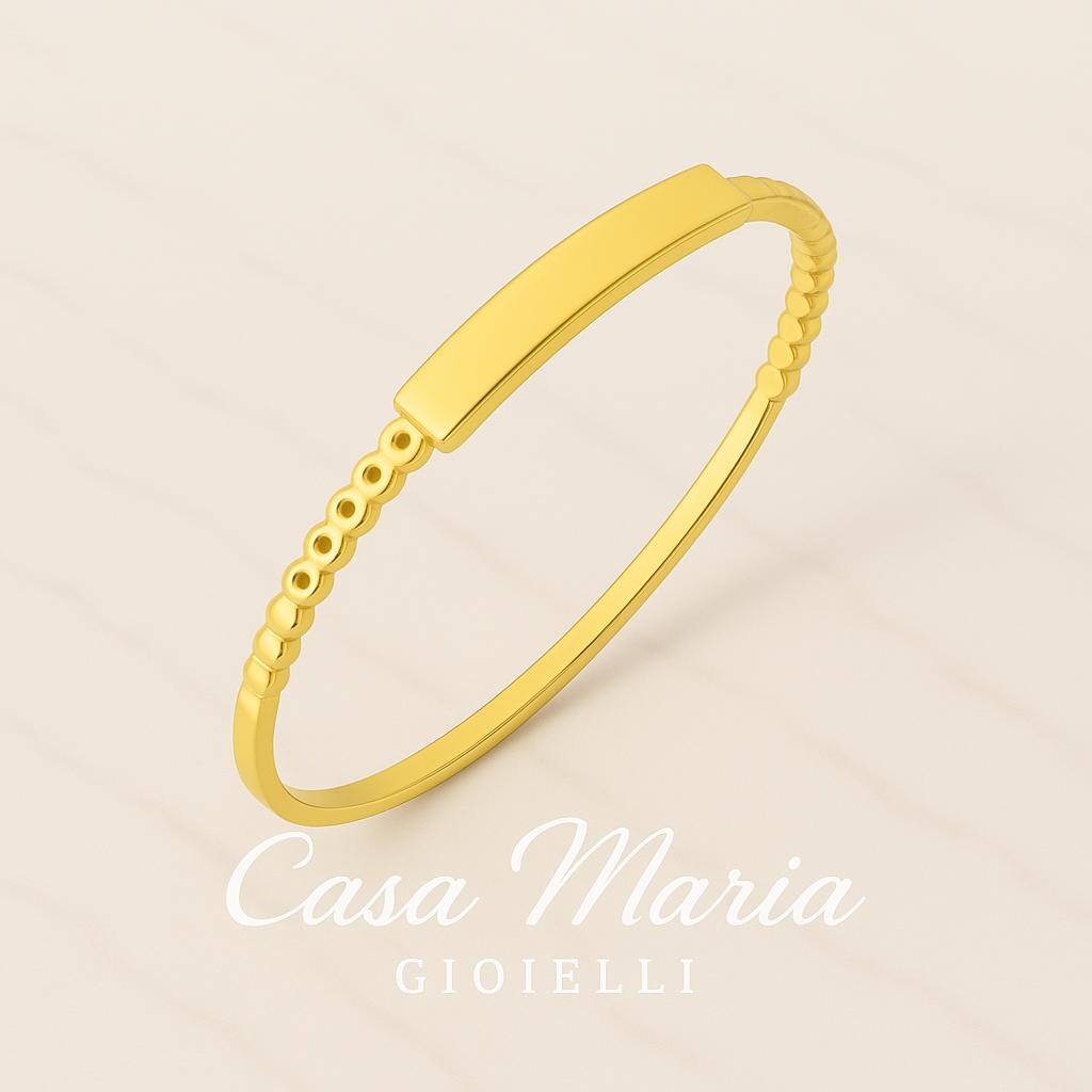 14K Solid Gold Minimalist Ring: Dainty Stackable Band