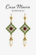 Vittoriani di Smeraldo Dangline Earrings Casa Maria Gioielli Poetic Expression