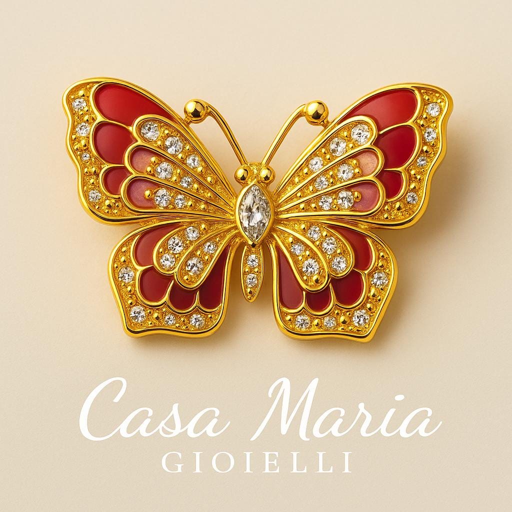 Vola Radiant Bloom Ring - 24K Hollow Yellow Gold- Lab Grown Diamonds - Casa Maria Gioielli