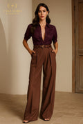 Camicia Borgogna Blouse Effortless Sophistication Casa Maria Gioielli