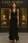 Eleganza Notturna Maria Gown | Sophisticated Silhouette | Casa Maria Gioielli