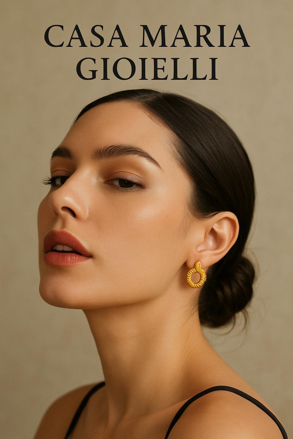Nodo di Luce Gold Twisted Hoops – 24K Hollow Real Gold – Casa Maria Gioielli