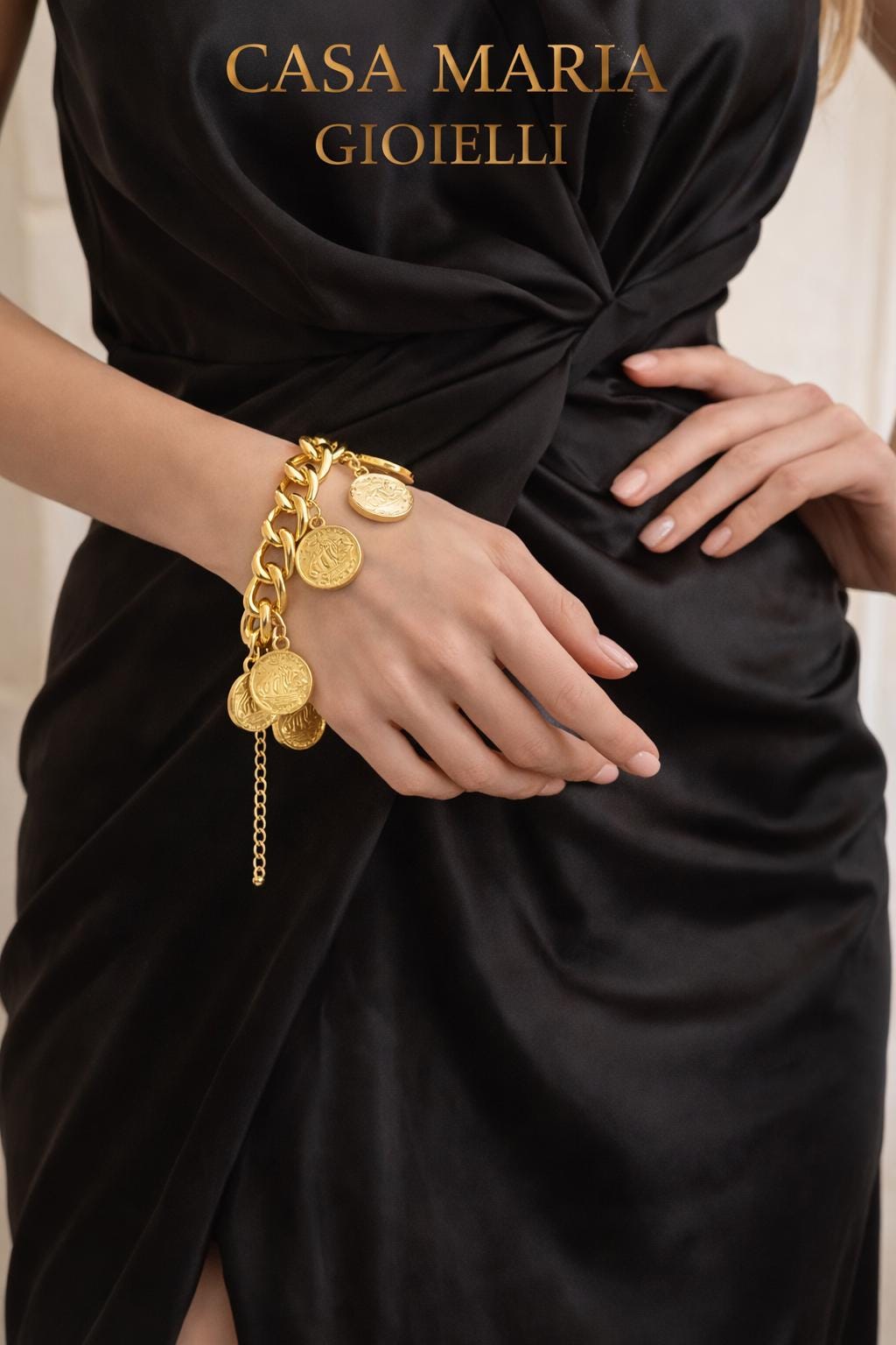 Bracciale “Medaglia d’Oro” | 14K Vermeil Gold | Timeless Heritage | Casa Maria Gioielli
