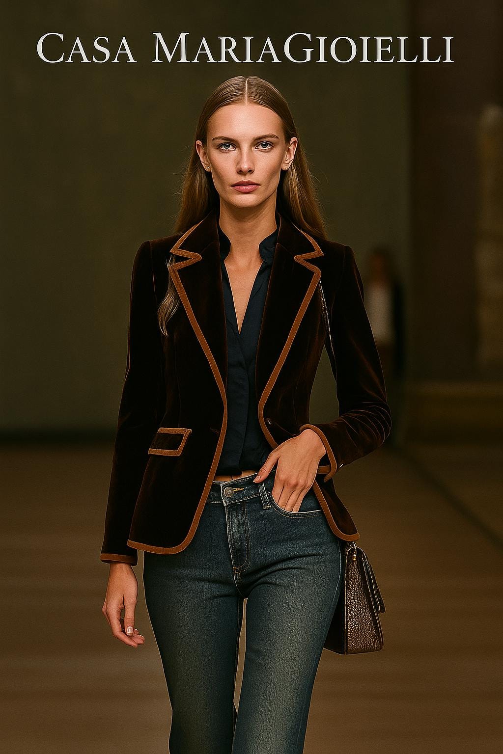 Giacca di Velluto Jacket Refined Sophiscation Modern Versatility Casa Maria Gioielli