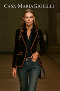 Giacca di Velluto Jacket Refined Sophiscation Modern Versatility Casa Maria Gioielli