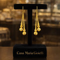 Luce Divina Earrings | 24K Hollow Yellow Gold | Casa Maria Gioielli