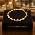 Luce Divina Bracelet | 24K Hollow Yellow Gold | Casa Maria Gioielli