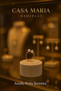 Perla Serenità Ring | 18K Gold Plated | Natural Freshwater Pearl | Casa Maria Gioielli