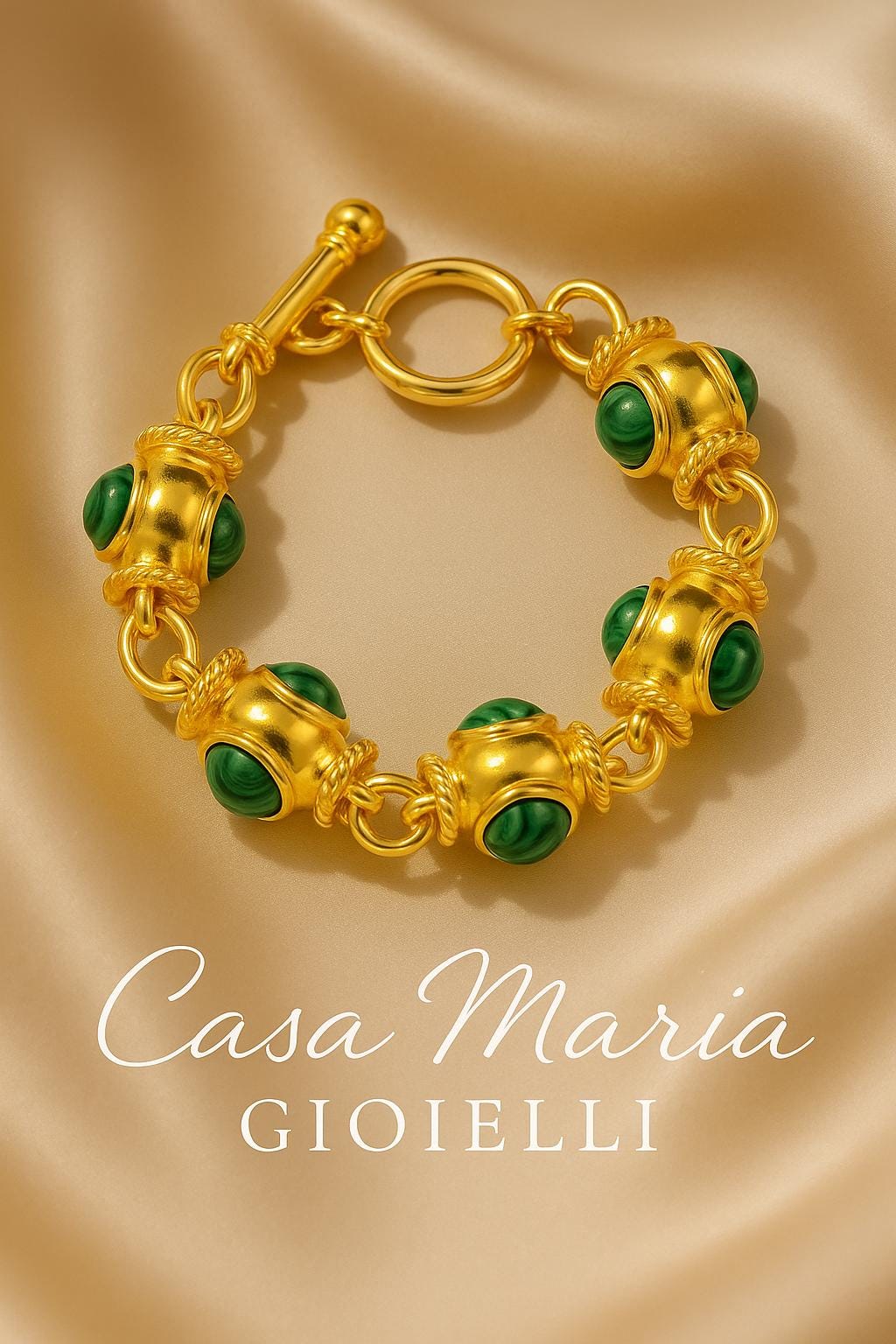 Bracciale Boho Dorato Bracelet - 18k Gold Plated Alloy Bracelet - Casa Maria Gioielli