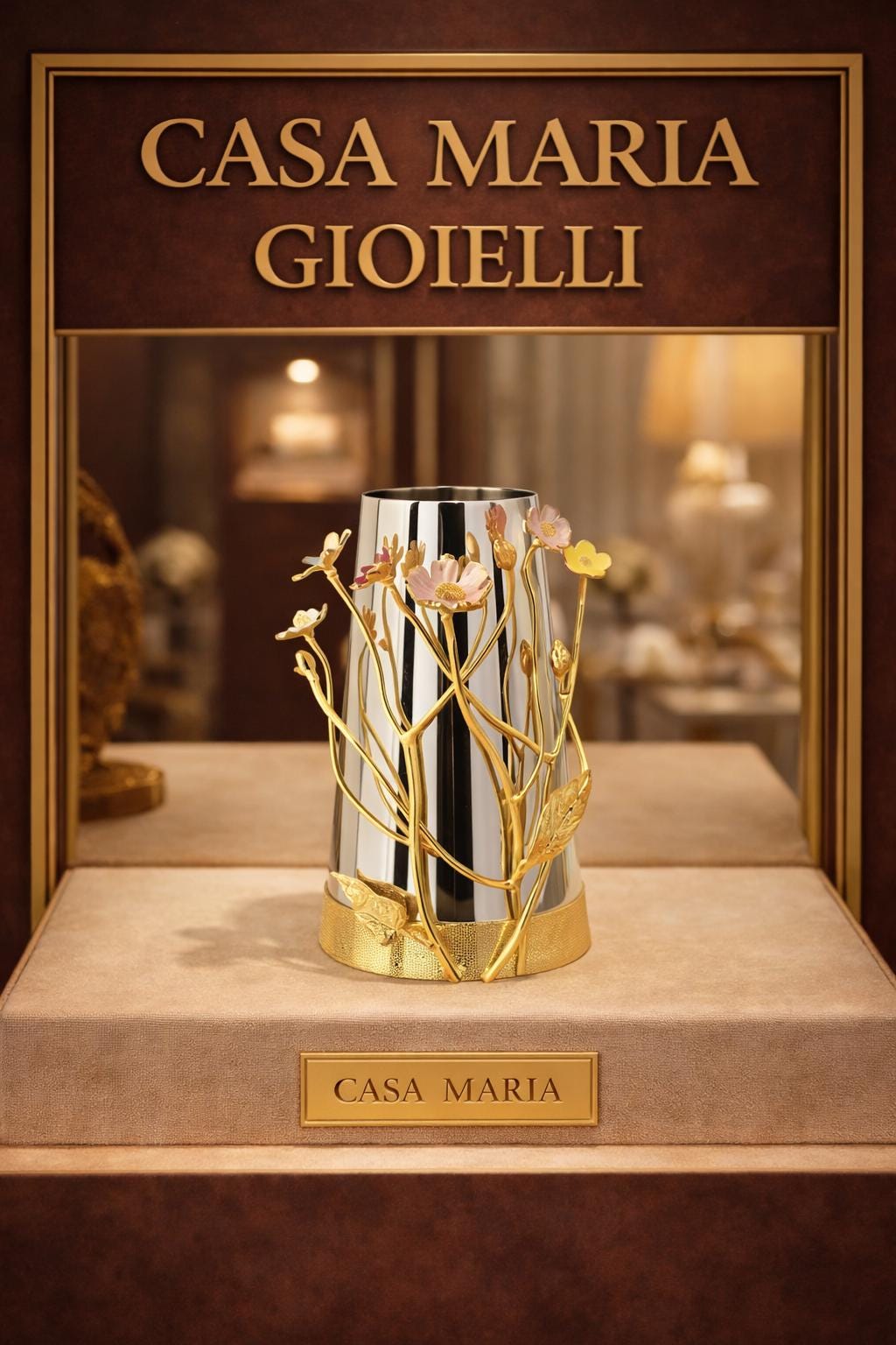 Vaso “Fiori Segreti” Vase | Sculptural Vessel | Organic Movement | Casa Maria Gioielli