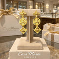 24k Gold Over Sterling Silver Dangle Earrings | Firenze Design