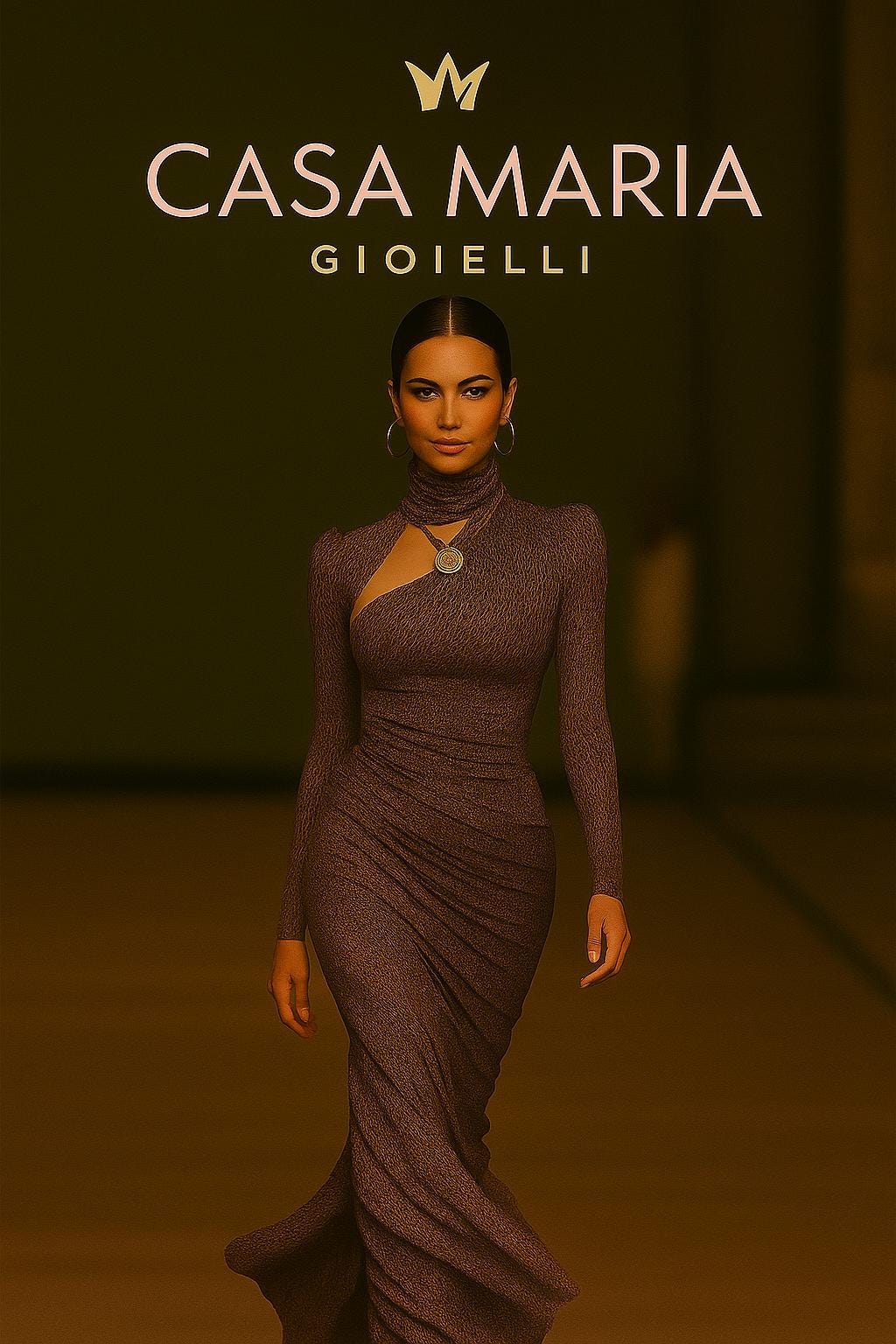 Leopardo Scultoreo Dress Fierce Sophistication Blend of Power, Allure and Sculptural