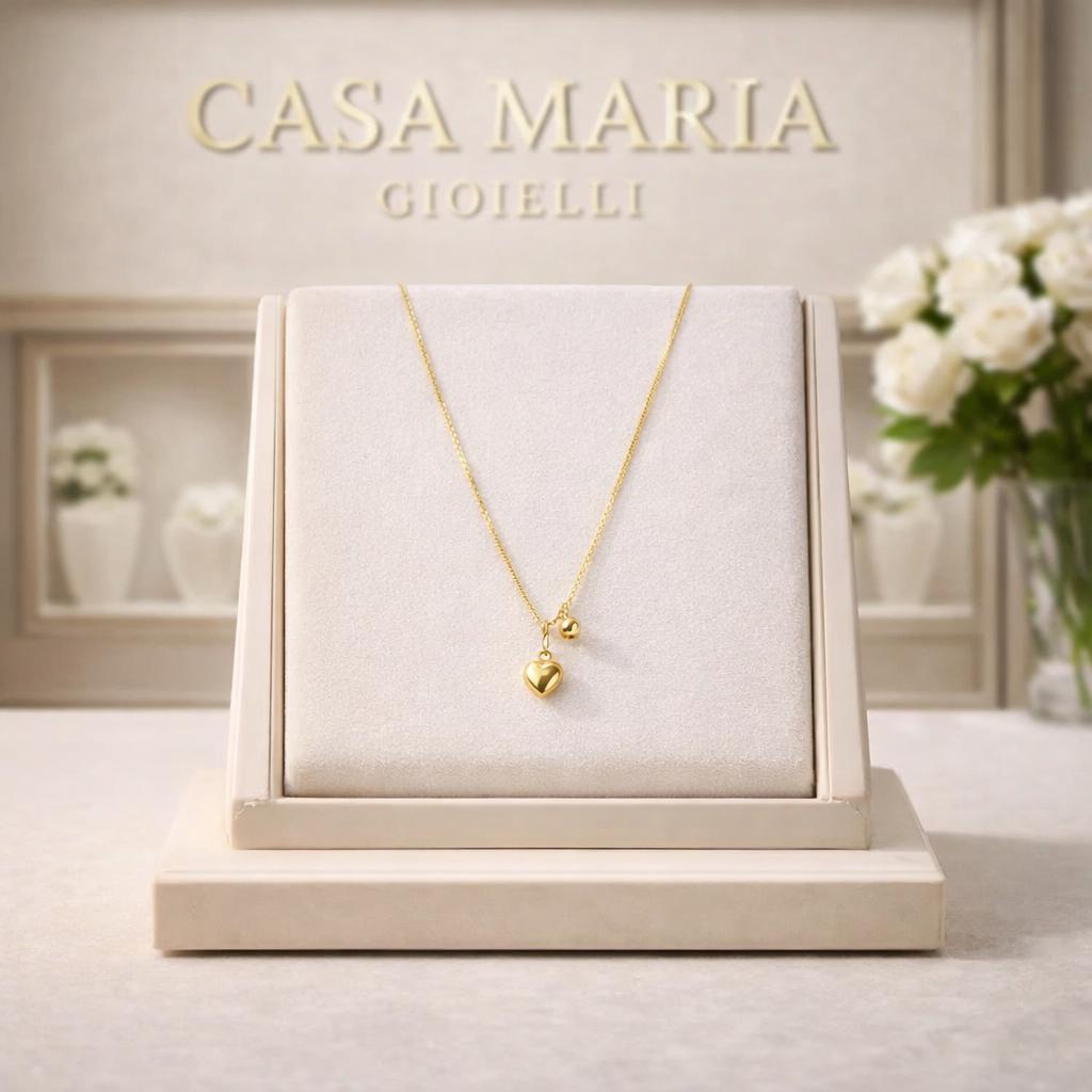 Collana Legame Necklace | 18k Hollow Yellow Gold | Casa Maria Gioielli
