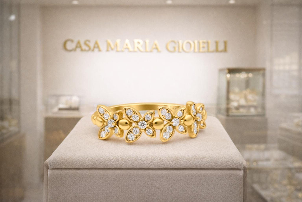 Petali d’Oro Ring | 14K Yellow Gold | Lab-Grown | Casa Maria Gioielli