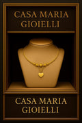 Cuoricino Beaded Necklace | 24K Hollow Yellow Gold | Flower Necklace | Casa Maria Gioielli
