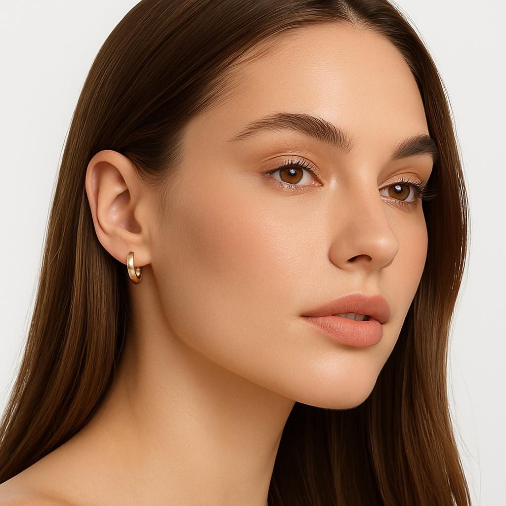 Cerchi Eleganza Oro Hoops  | 14k Real Gold  | Casa Maria Gioielli