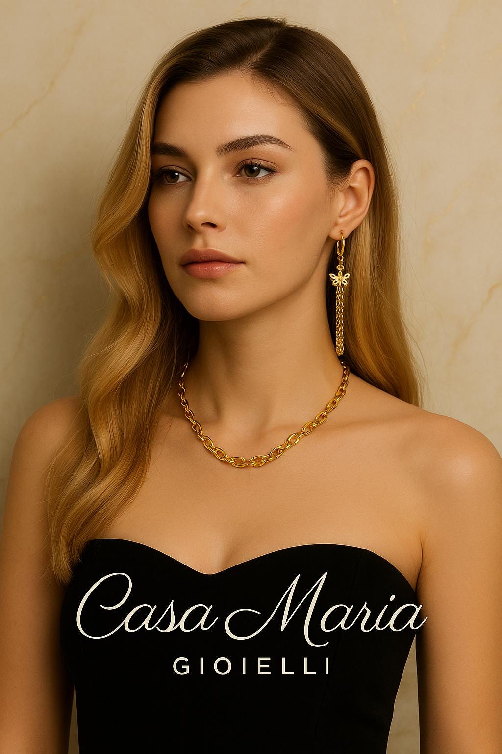 Ali di Luce Wings of Butterfly - 24K Hollow Yellow Gold AU9999 - Casa Maria Gioielli