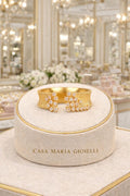 24K Gold Lab Grown Diamond Ring | Casa Maria Gioielli