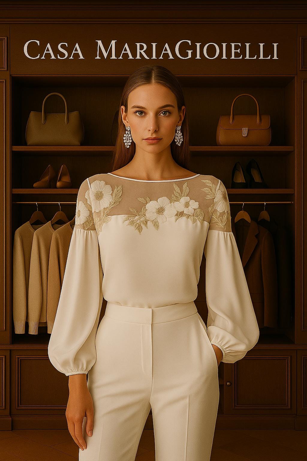 Camicia Fior Di Velluto Blouse Embodies Timelss Sophistication Touch Ethereal Grace Casa Maria Gioielli