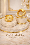 Anello Armonia Ring | 18K Vermeil Gold | 925 Sterling SIlver | Luminous Glow | CMG Collezione