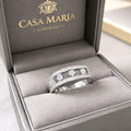 Luce Regale Ring | 925 Sterling Silver Elegant Brilliance | Lab Grown Diamonds | Casa Maria Gioielli
