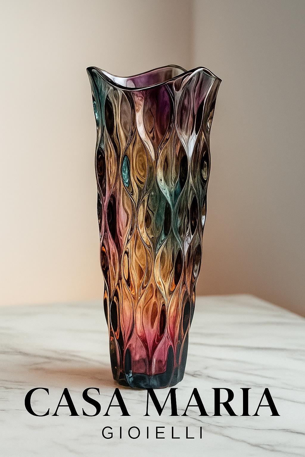 Equestrian Eleganza – European Glass Hand-Crafted Masterpiece Casa Maria Gioielli