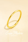 Anello Filo d’Oro Ring | 14K Solid Gold Stackable | Casa Maria Gioielli