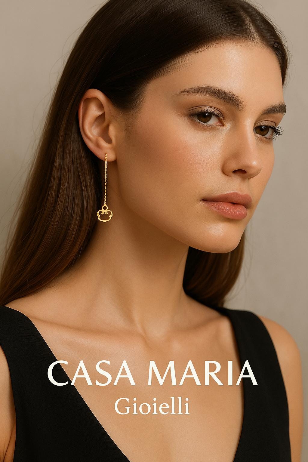 Nuvolo di Oro Drop | 24K Hollow Gold Earrings | Casa Maria Gioielli