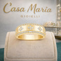 Imperiale Gold Band | 14K Yellow Gold | Diamond 62 round Brilliant-cut | Casa Maria Gioielli