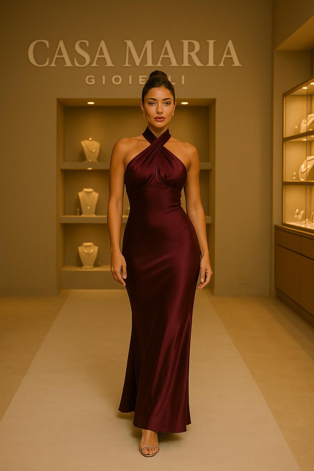 Notte Seducente” – Maxi Dress Embrace Sophistication - By Casa Maria Gioielli
