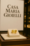 Collezione Sfera d’Oro Ring | 24K Yellow Hollow Gold Italian Refinement | Casa Maria Gioielli