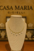 24K Yellow Gold Akoya Pearl Necklace | Casa Maria Gioielli