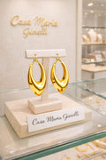 Bella Goccia Hoops | 24K Hollow Yellow Gold | 5K | Casa Maria Gioielli