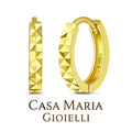 Quadrato Chic Oro Hoop | 14k Yellow Gold | Casa Maria Gioiellil