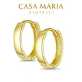 Cerchi Eleganza Oro Hoops  | 14k Real Gold  | Casa Maria Gioielli