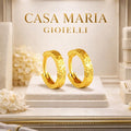 Cerchi Aurea Lumina | 24K Hollow Yellow Gold Hoops | Casa Maria Gioielli