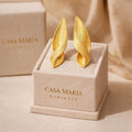 Orecchini Respiro Earrings | 18K Vermeil Gold | 925 Sterling Silver | Luminous Glow | Casa Maria Gioielli