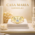 Anello Essenza d’Amore | 14K Gold Plated 925 | Lab Grown Diamond | Casa Maria Gioielli