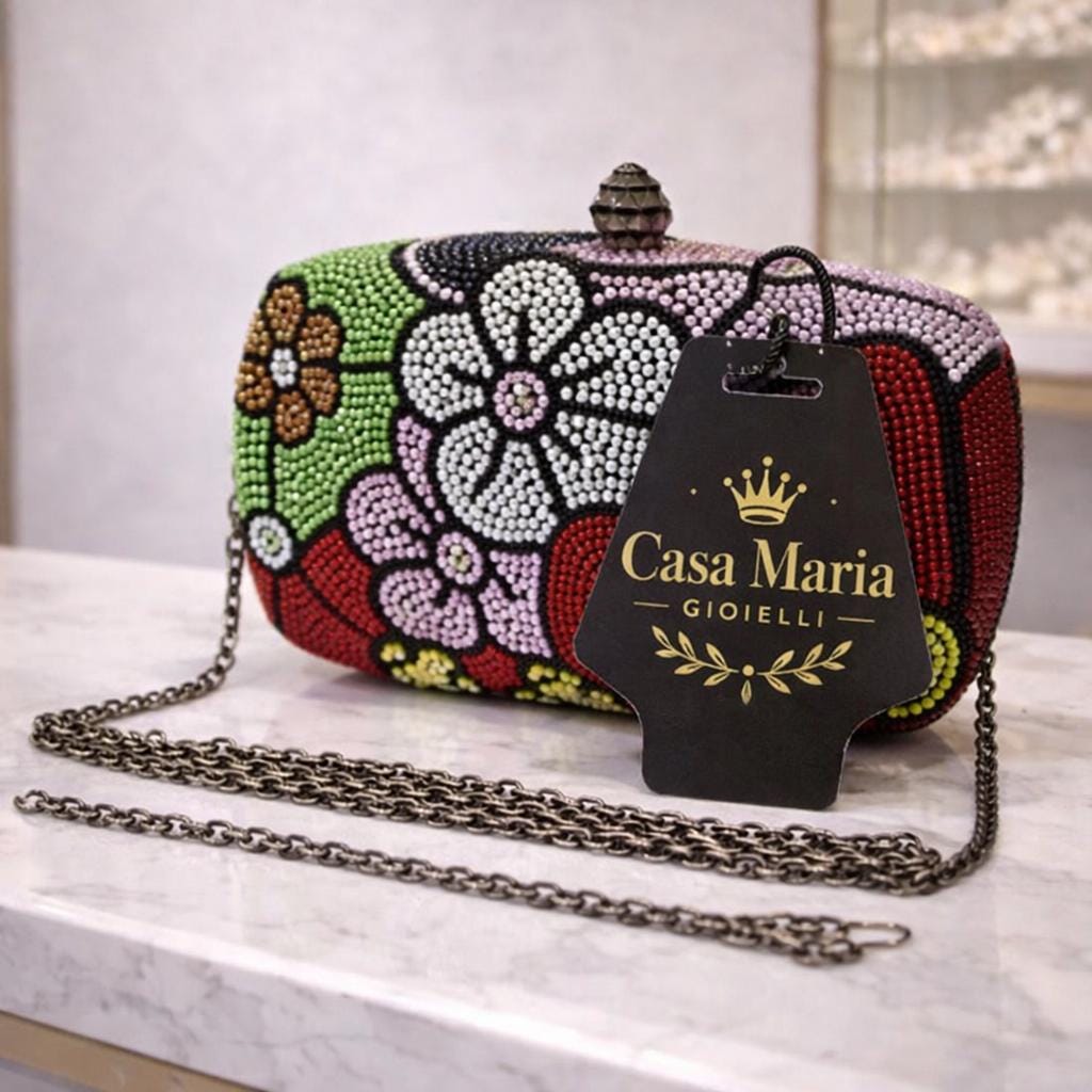 Pochette Fiorenza Notturna Clutch | Artistry Italian Elegance by Casa Maria Gioielli