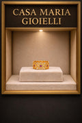 Fior di Scaglia Imperiale Ring | 24K Hollow Yellow Gold | Italian-Inspired Craftsmanship | Casa Maria Gioielli