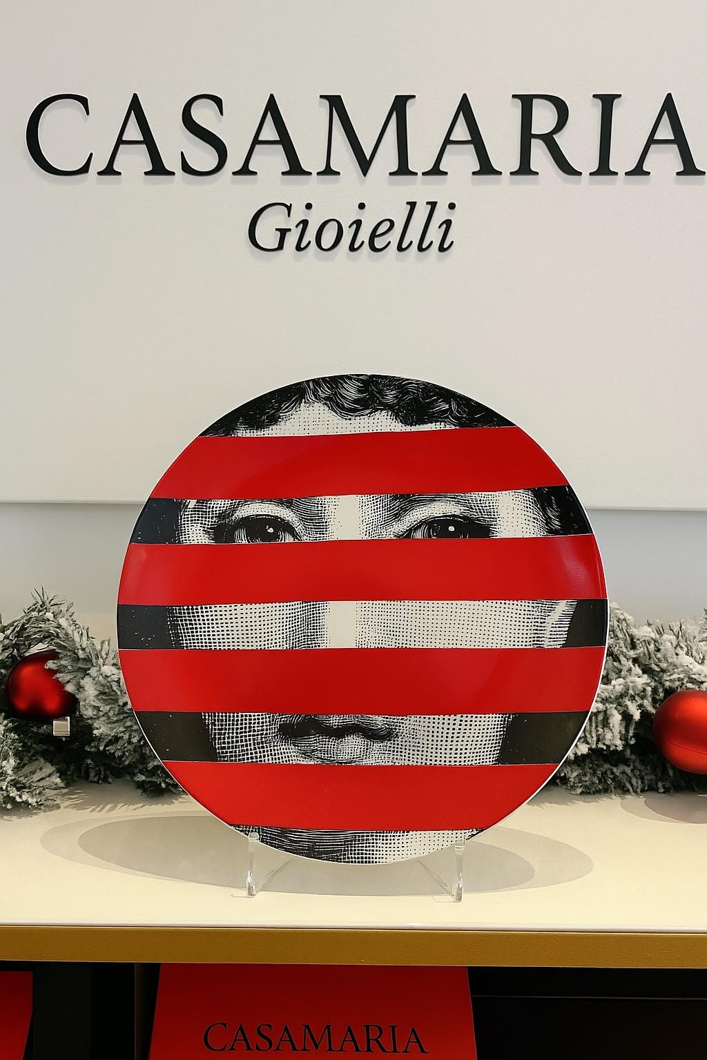 Piatto Cantante d’Opera Designer Nordic Ceramic Plates Rossa Vintage Casa Maria Gioielli