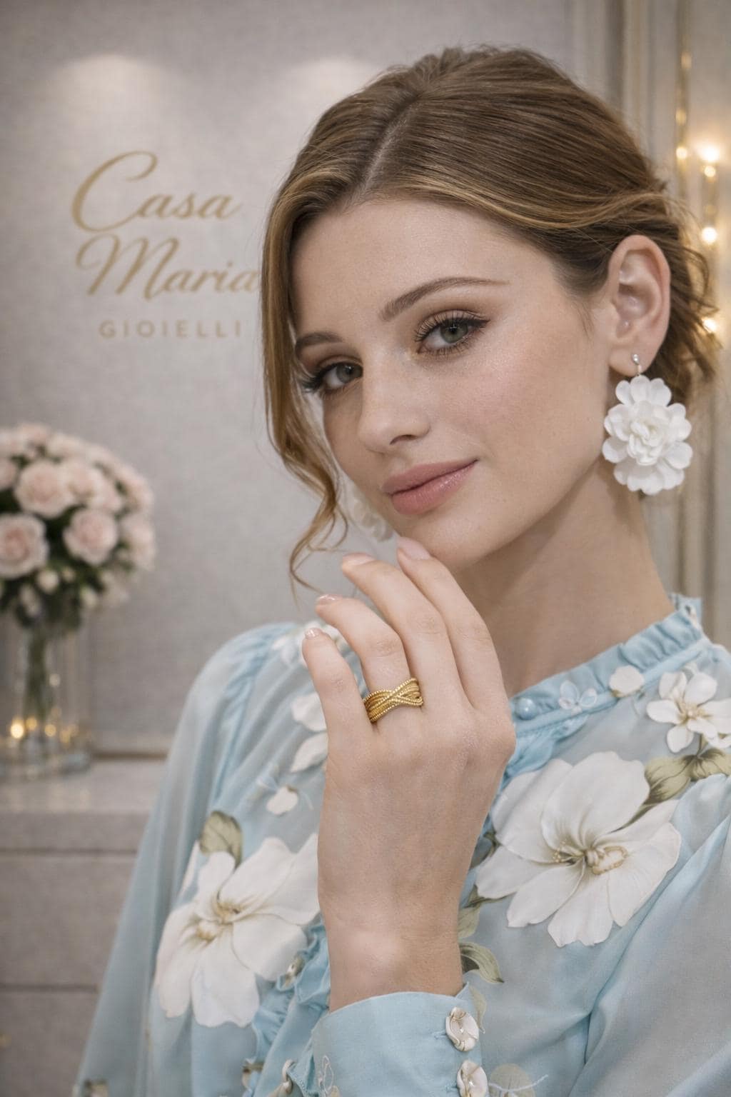 Intreccio Aureo Ring | 24K Hollow Yellow Gold (AU999)| Refined Craftmanship | Casa Maria Gioielli