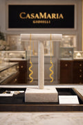 Linea Serpentina Dangles | 24K Hollow Yellow Gold | Casa Maria Gioielli
